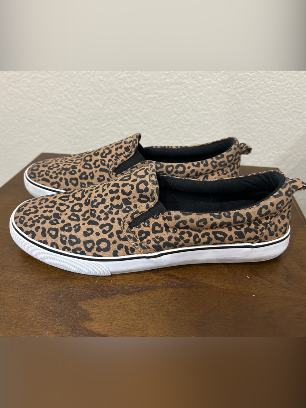 a new day Black Fabric Animal Print Slip on Shoe - Picture 5 of 8